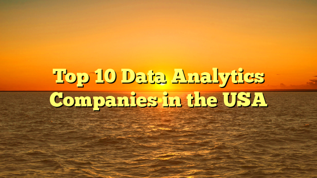 Top 10 Data Analytics Companies in the USA